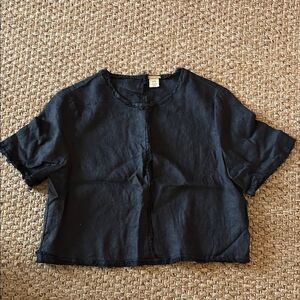 Magaschoni Black Short Sleeve Top